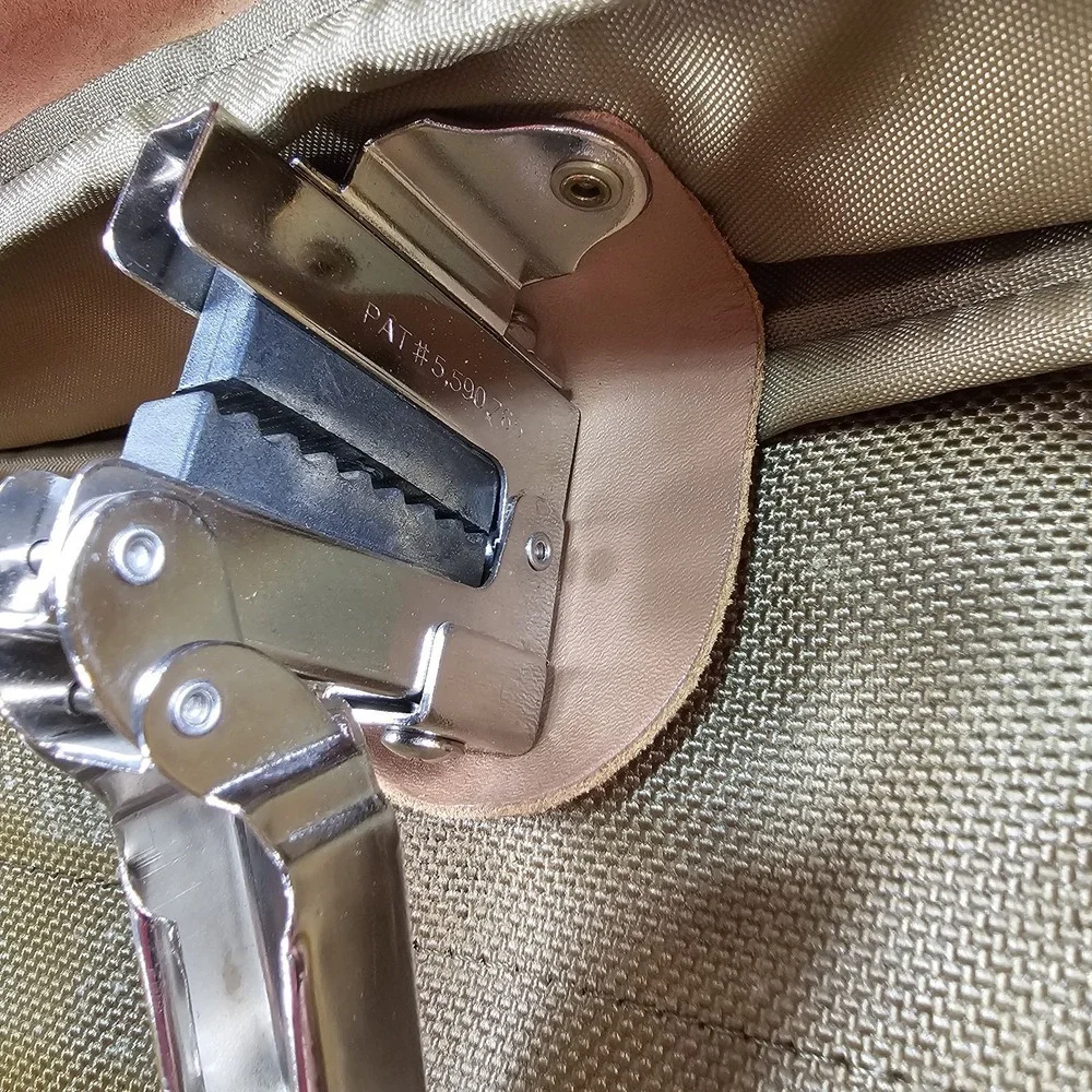 Vtg Hartmann Garment Bag Ballistic Nylon Leather Trim Travel Fold Business